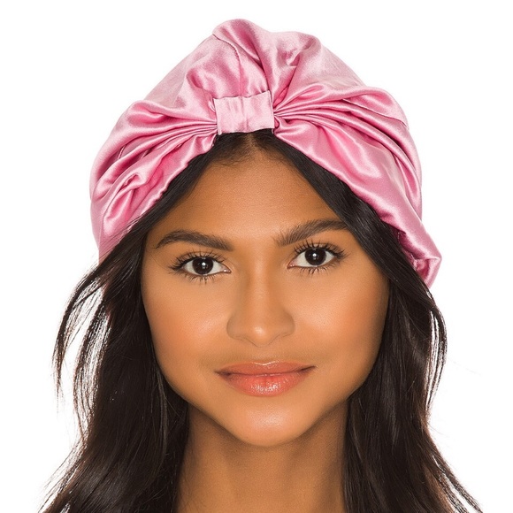 SILKE Accessories Silke London The Mila Pink Silk Satin Hair Wrap